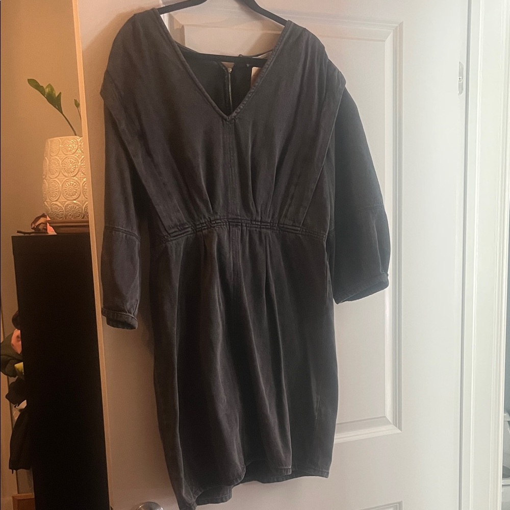 Promod Charcoal Long Sleeve Dress